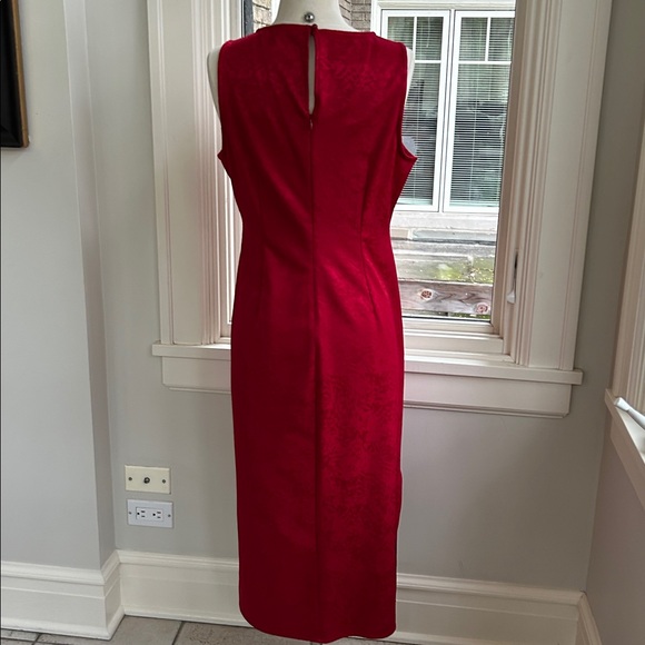 INC long red dress size 8 - Picture 4 of 10